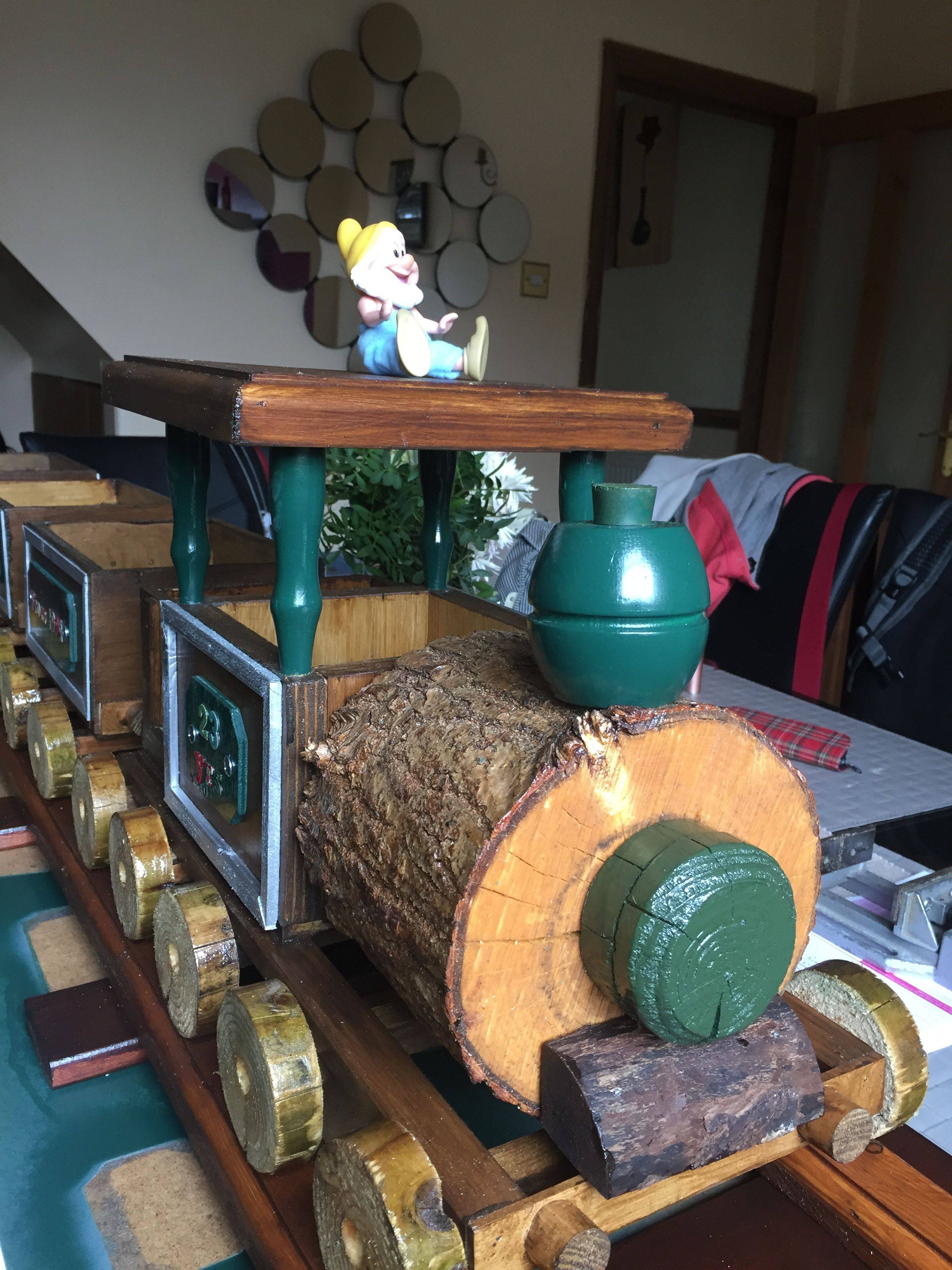 Garden Wooden Log Train Planter Ideas You Cannot Miss Sharonsable