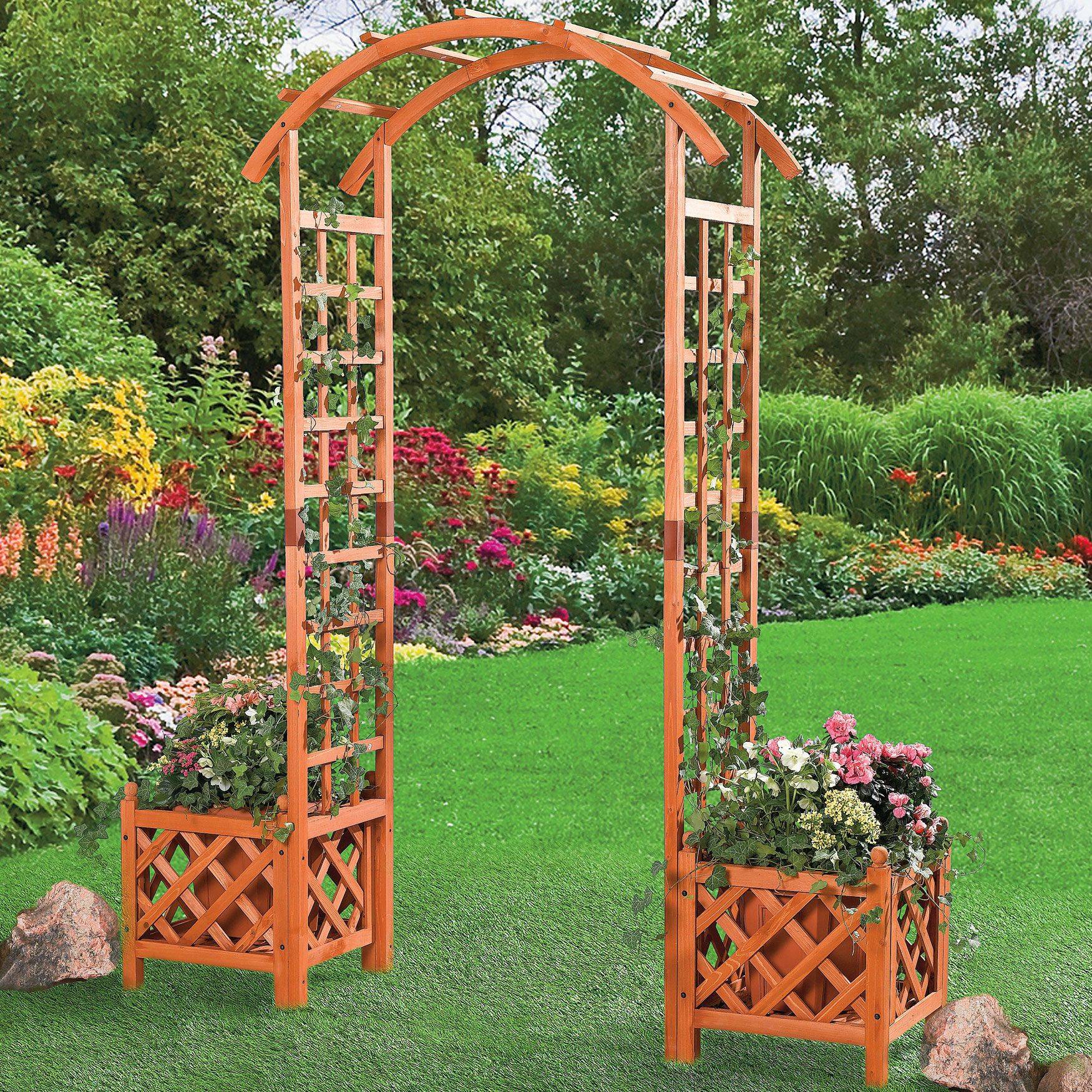 21 Garden Arch Trellis With Planters Ideas You Cannot Miss SharonSable