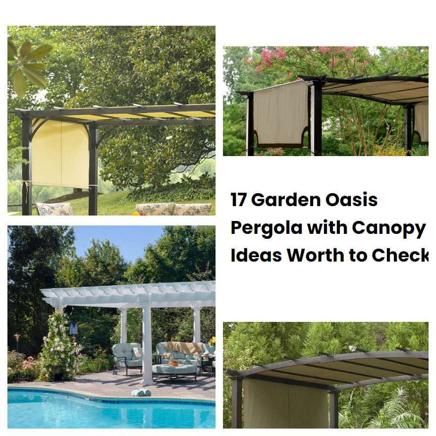 17 Garden Oasis Pergola With Canopy Ideas Worth To Check SharonSable