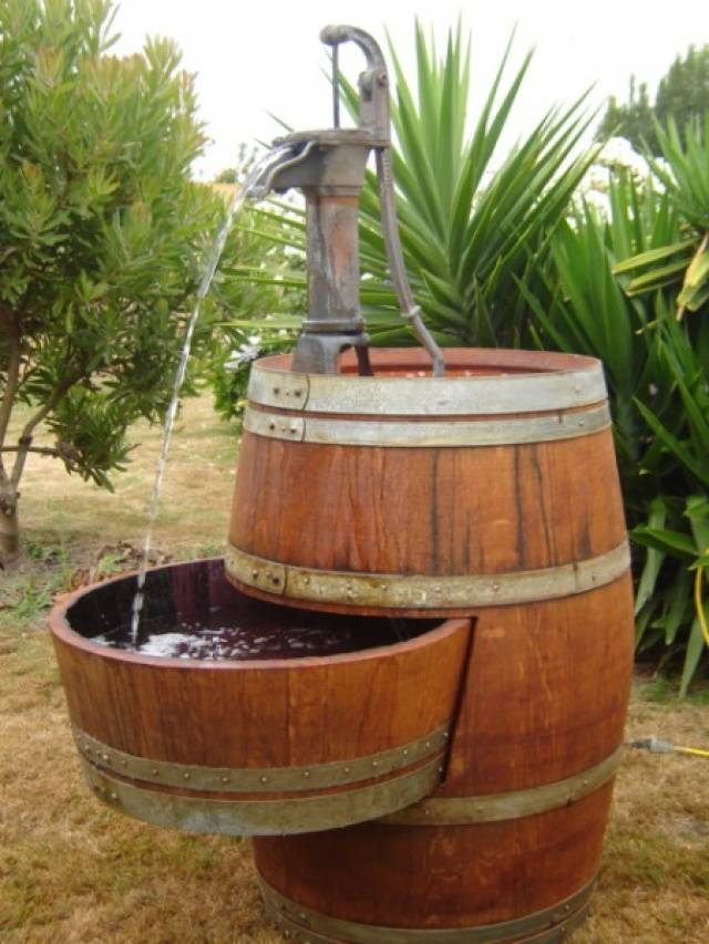 Wine Barrel Water Garden Ideas Worth To Check Sharonsable