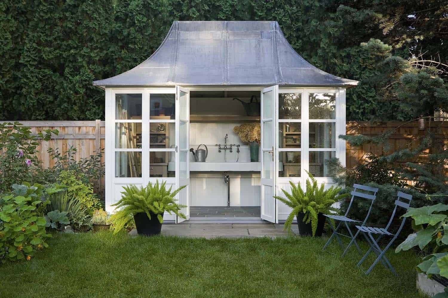 24 Colorful Garden Sheds Ideas To Consider | SharonSable