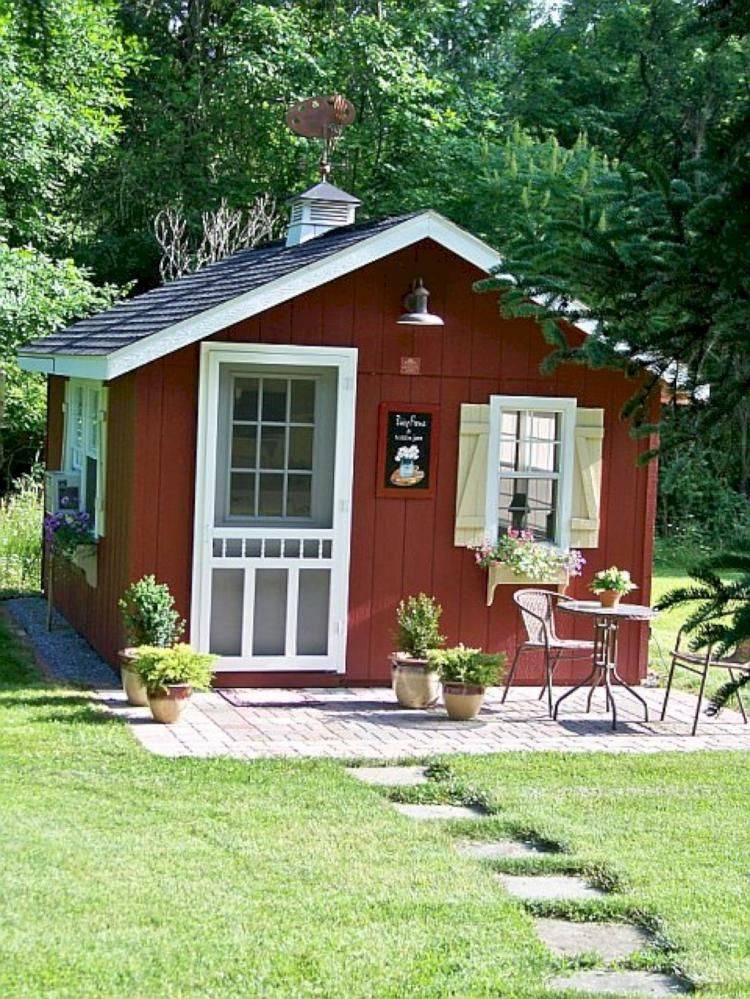 24 Colorful Garden Sheds Ideas To Consider | SharonSable