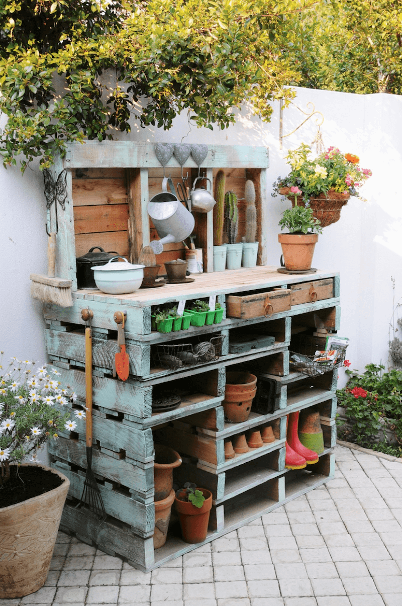 Outdoor Garden Potting Bench Design Ideas Decorelated