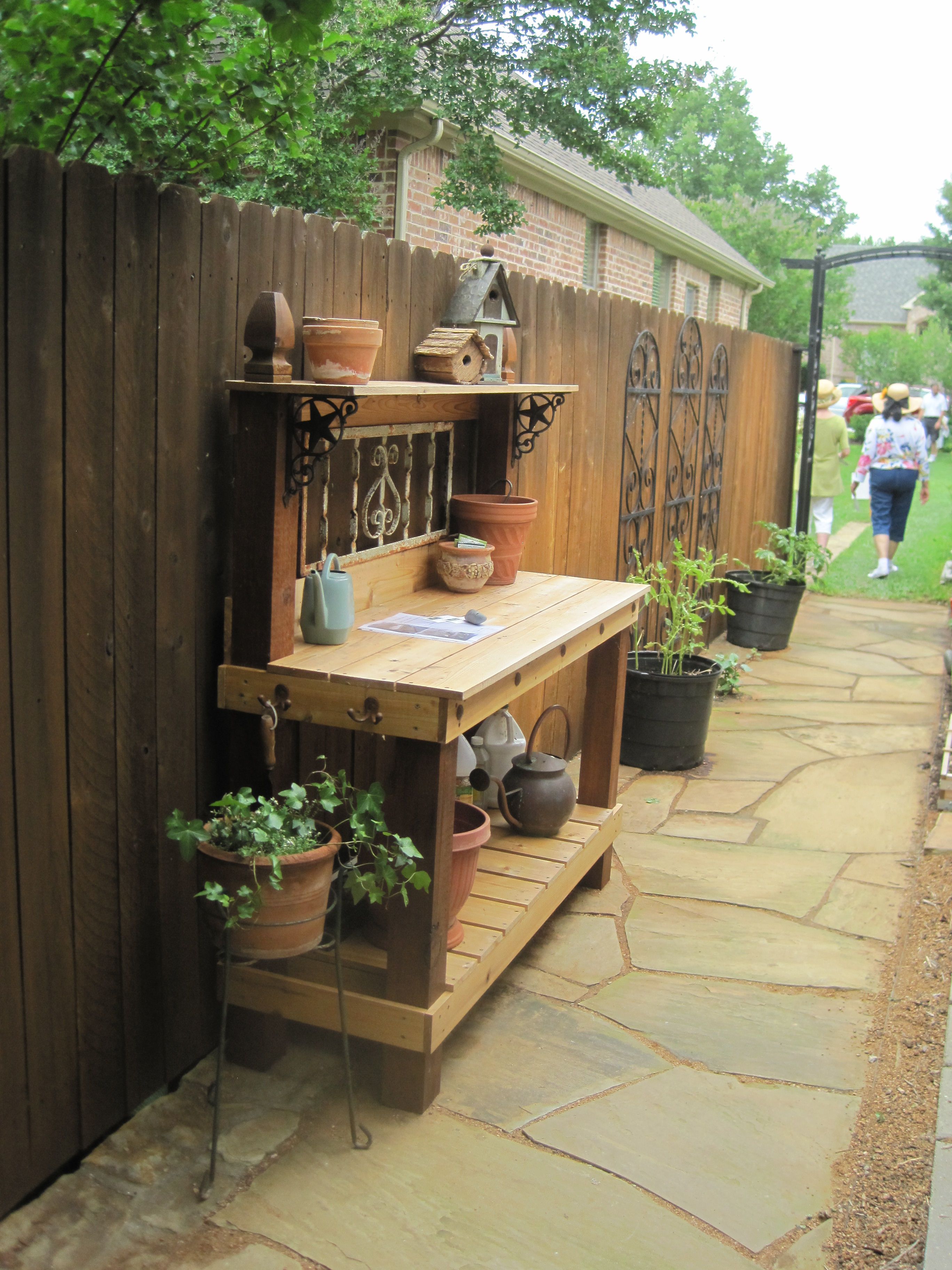 Potting Table Ideas Outdoor Potting Tables