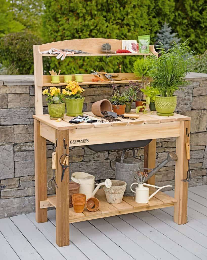 Bench Plan Build A Simple Potting Bench