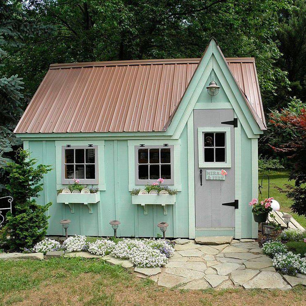 17 Pretty Garden Shed Porch Ideas To Try This Year | SharonSable