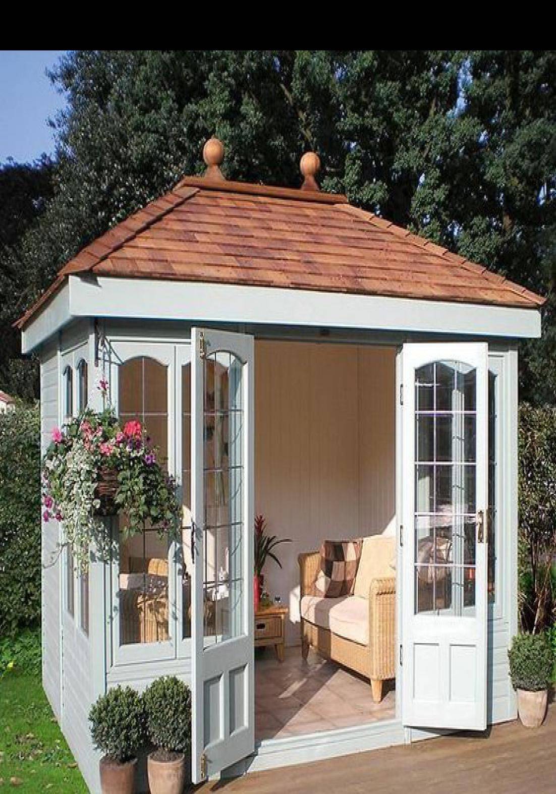 17 Pretty Garden Shed Porch Ideas To Try This Year | SharonSable