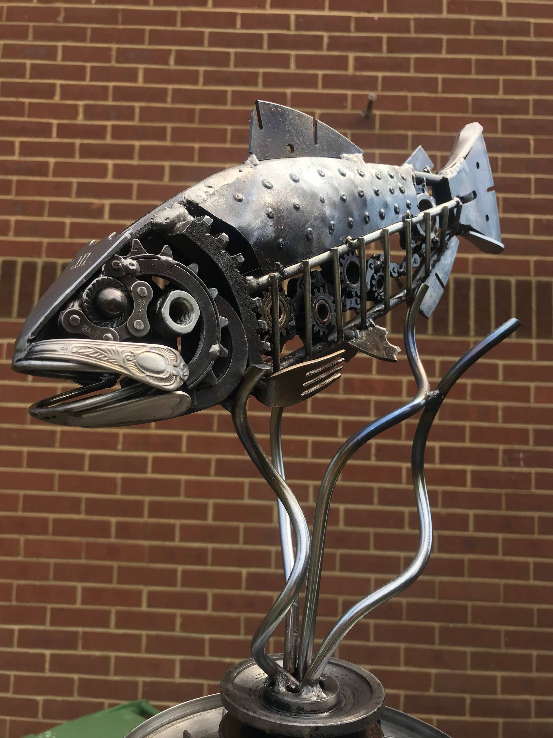 22 Metal Fish Garden Art Ideas You Cannot Miss | SharonSable