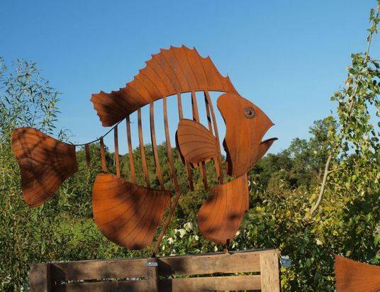 22 Metal Fish Garden Art Ideas You Cannot Miss | SharonSable