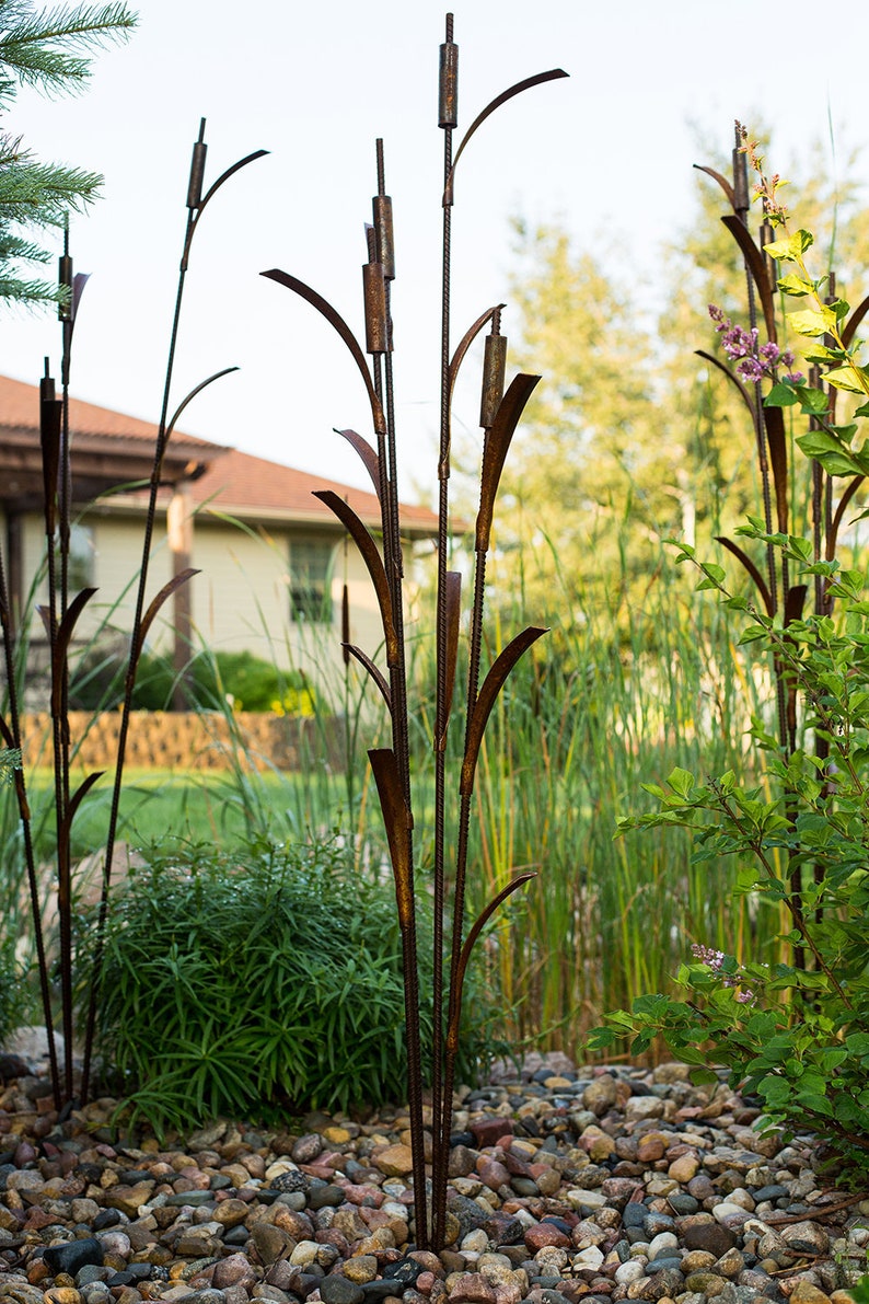 19 Metal Garden Art Cattails Ideas To Try This Year | SharonSable