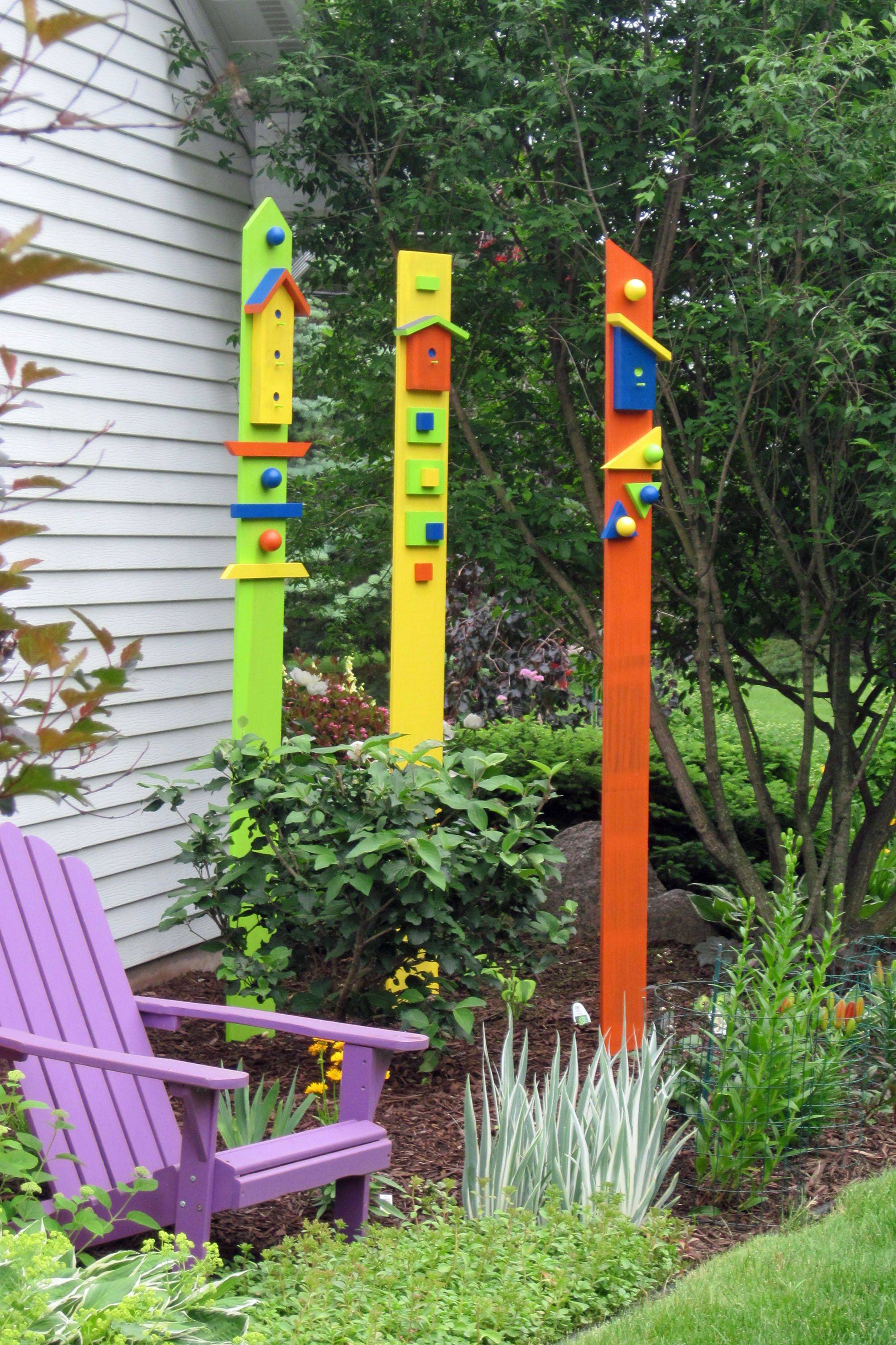 22 Wooden Garden Totems Ideas You Must Look | SharonSable