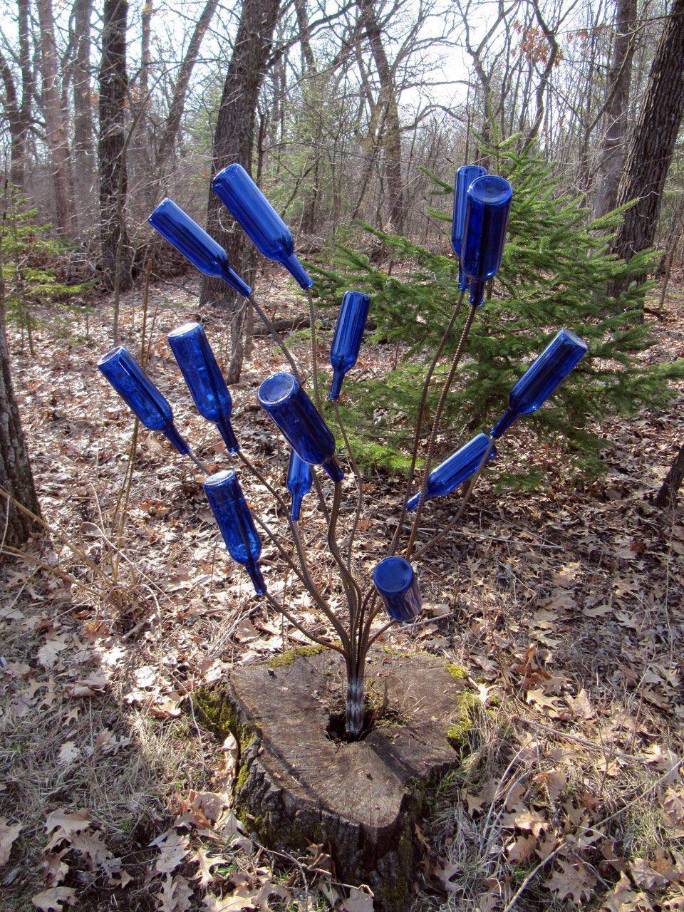 Morning Glory Vine Bottle Tree Garden Ideas Bottle Trees