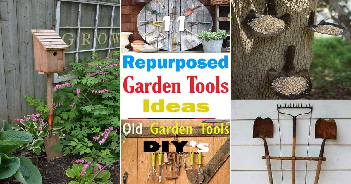 21 Repurposed Garden Tools Ideas To Try This Year | SharonSable