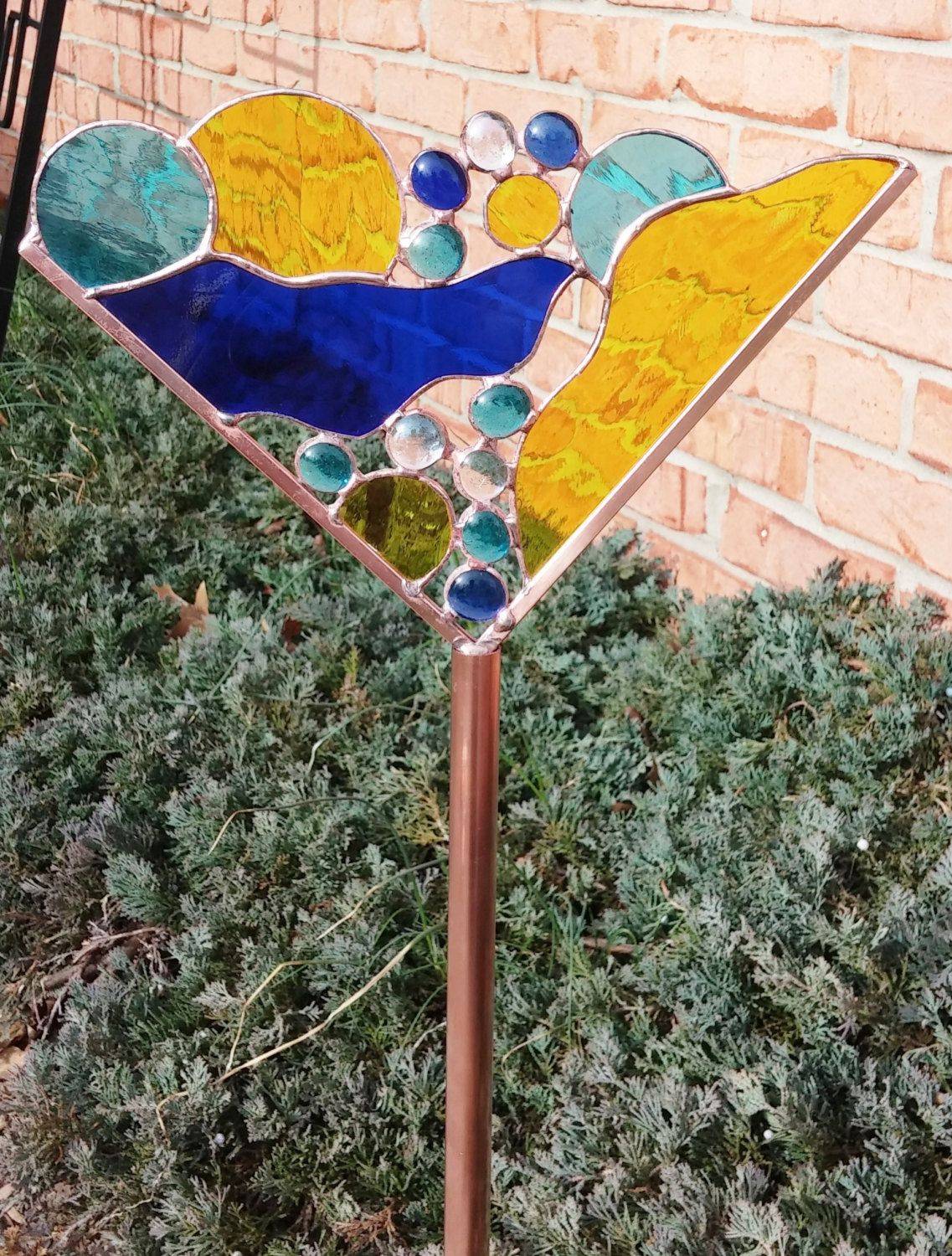 Stained Glass Garden Marker Stakes