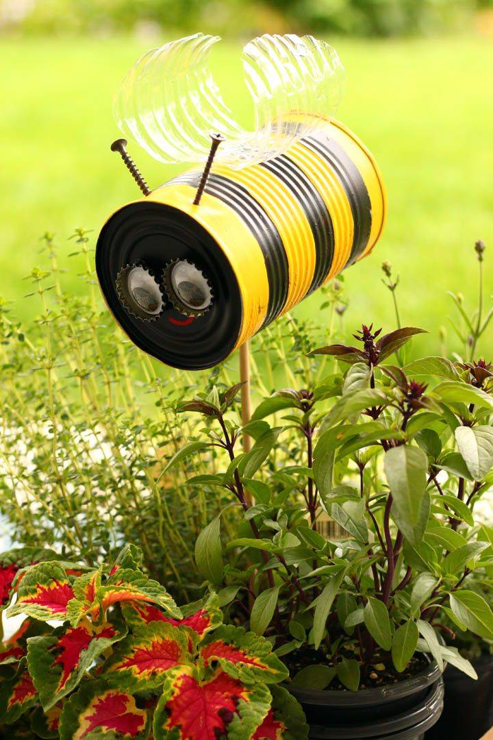 24 Garden Art From Tin Cans Ideas You Cannot Miss | SharonSable