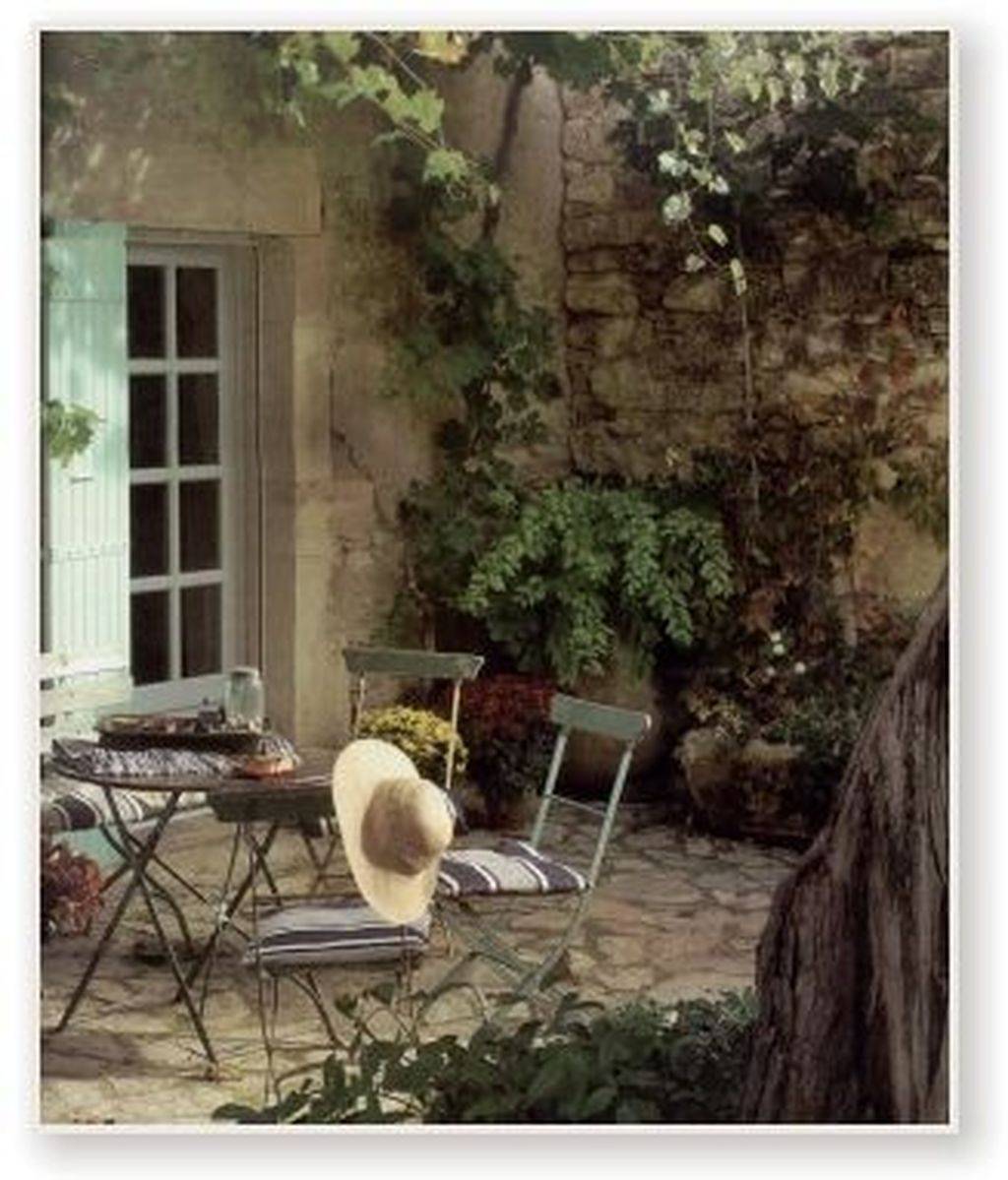 Outdoor Living Pea Gravel Patio Inspiration French Country Cottage