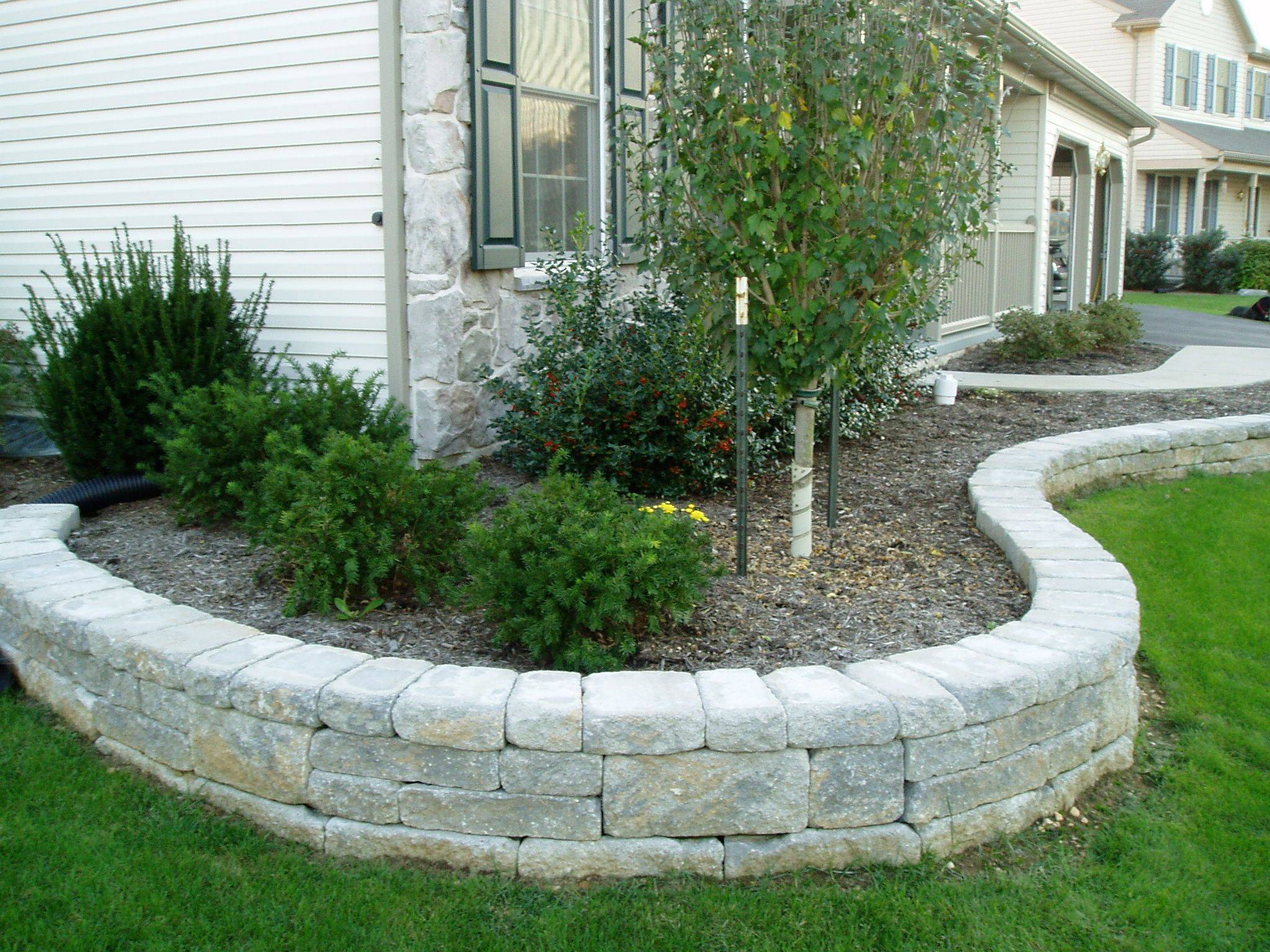 raised garden bed retaining wall