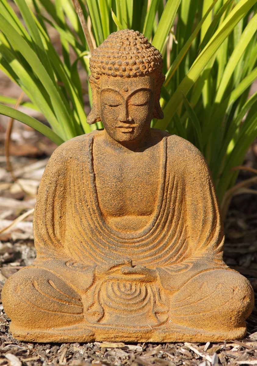 Resin Buddha Statue Figurine Buddha Candle Holder Indoor Outdoor