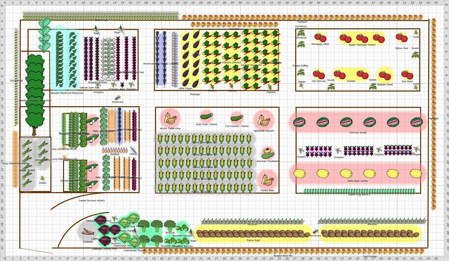 22 Vegetable Garden Layout Template Printable Ideas You Gonna Love ...