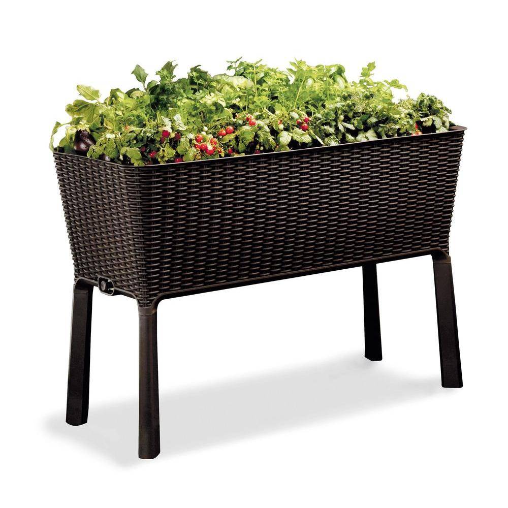 Keter Easy Grow Rectangle Raised Garden Planter