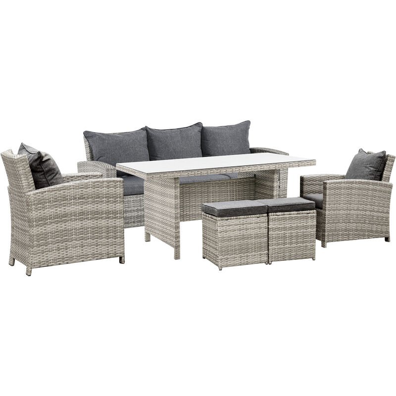 Outsunny Outdoor Piece Pe Rattan Wicker Table And Chair Patio