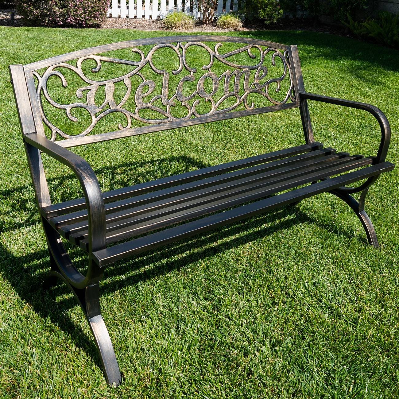 20 White Metal Garden Bench Ideas Worth to Check | SharonSable