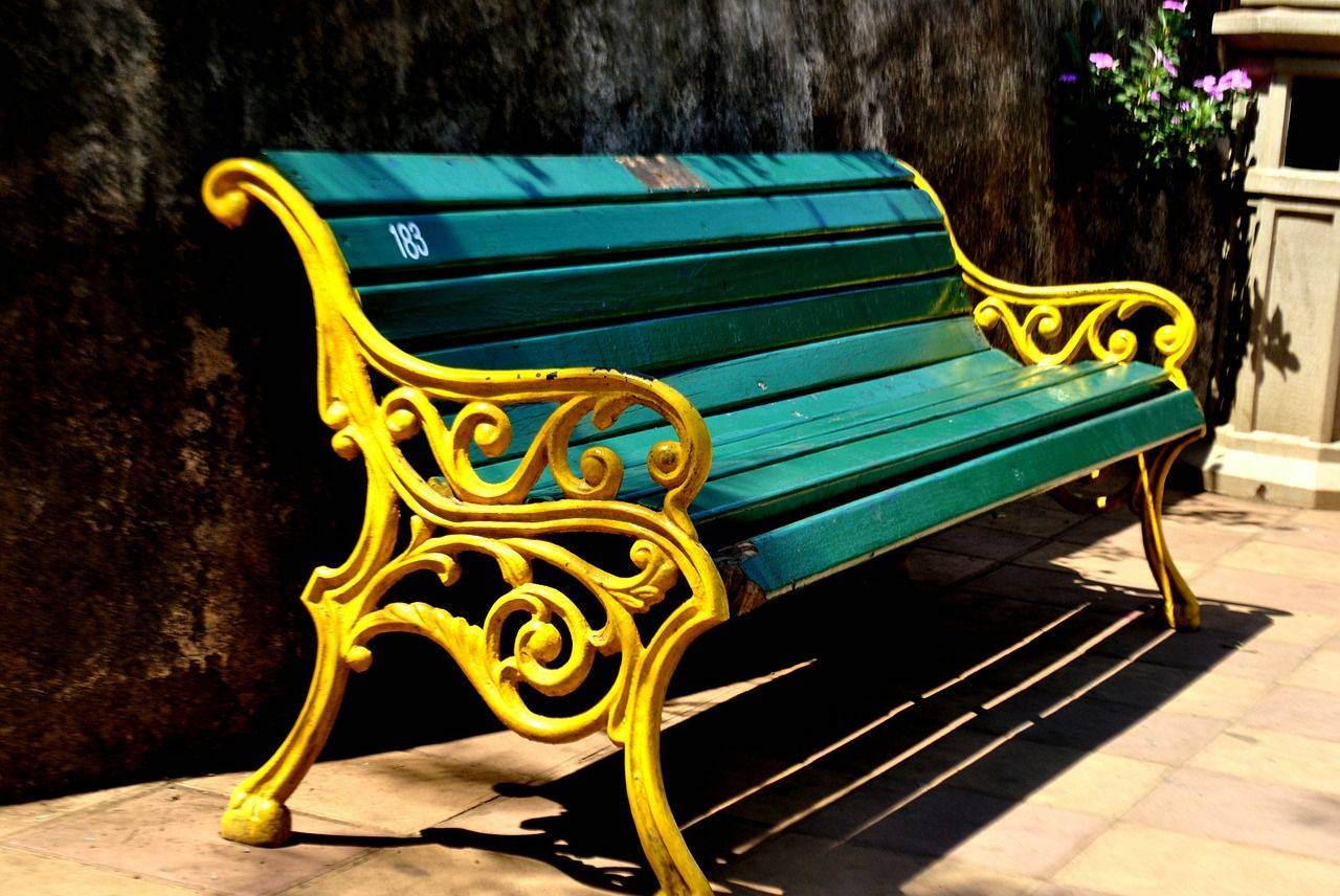 24 Painted Wooden Garden Bench Ideas You Cannot Miss SharonSable   60 Garden Bench Ideas Photos 4467 