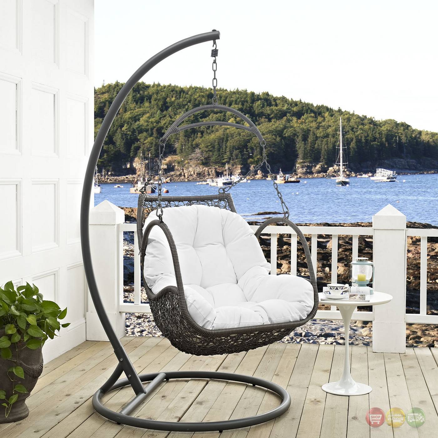 Rattan Weaved Swing Chair