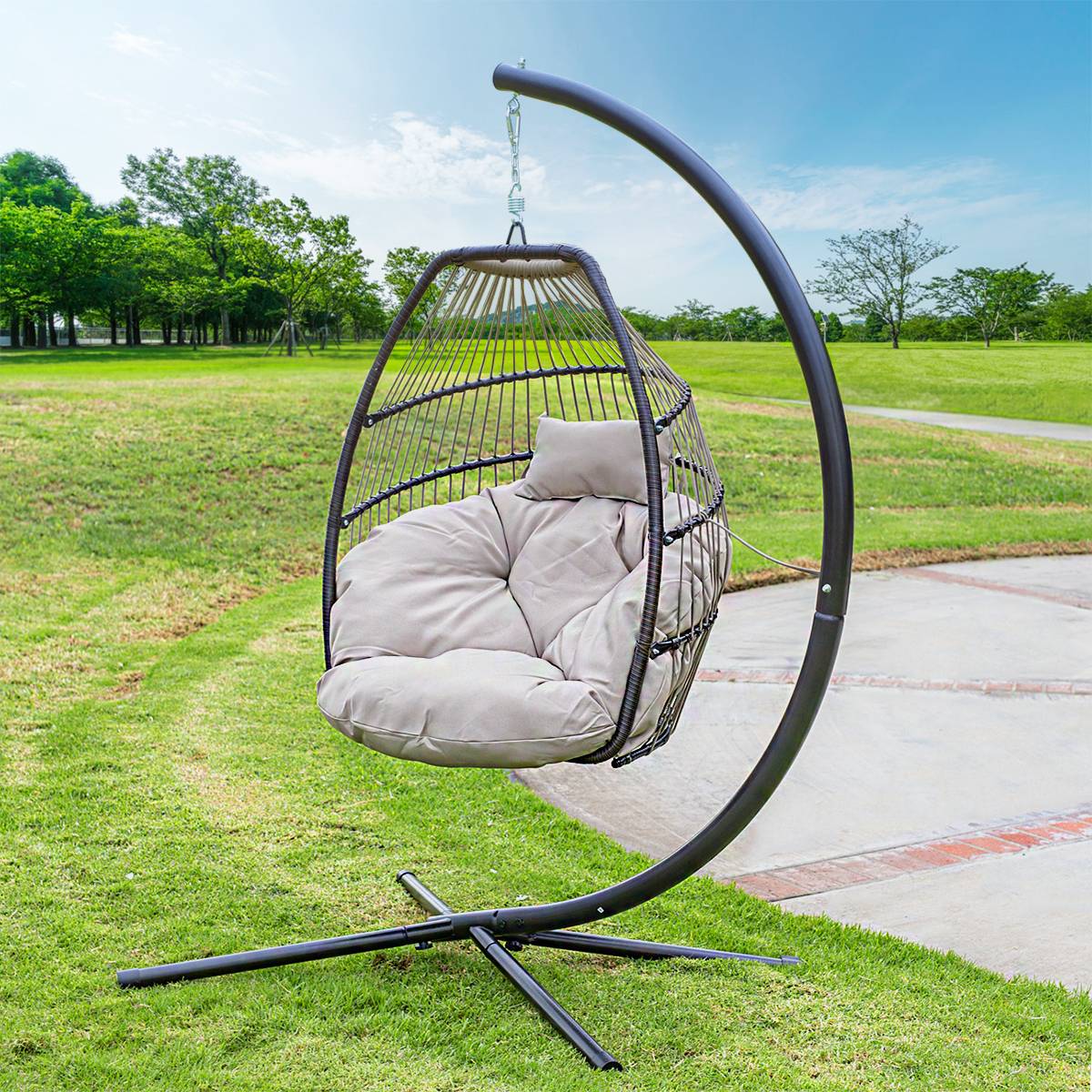 Rattan Weaved Swing Chair