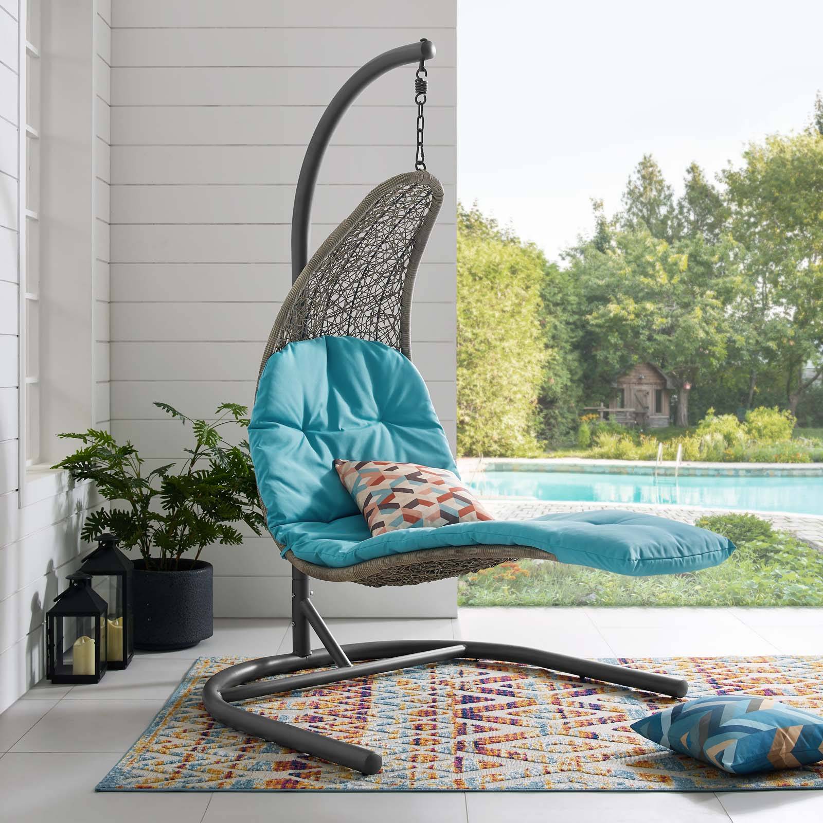 Allweather Synthetic Rattan Swing Chair