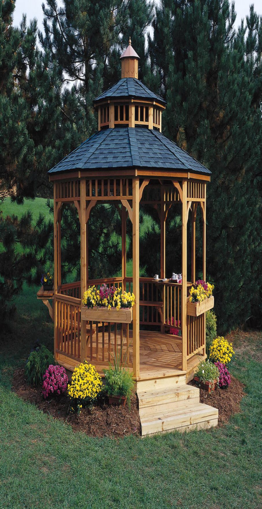 24 Small Wooden Garden Gazebos Ideas You Should Look | SharonSable