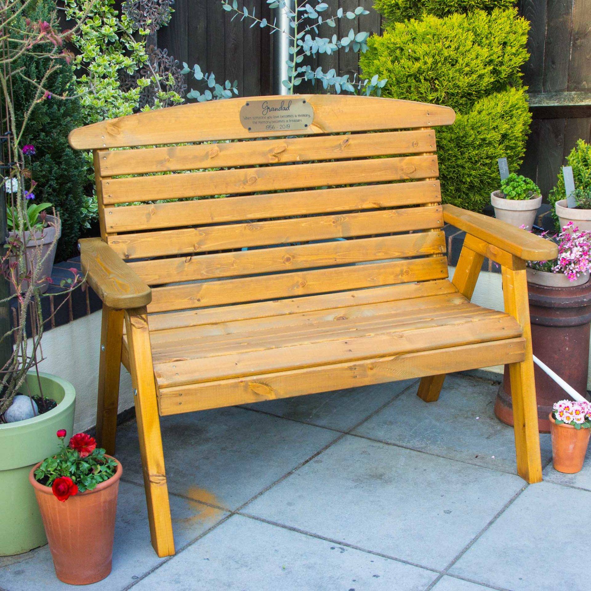 23 Personalized Memorial Garden Benches Ideas For This Year | SharonSable