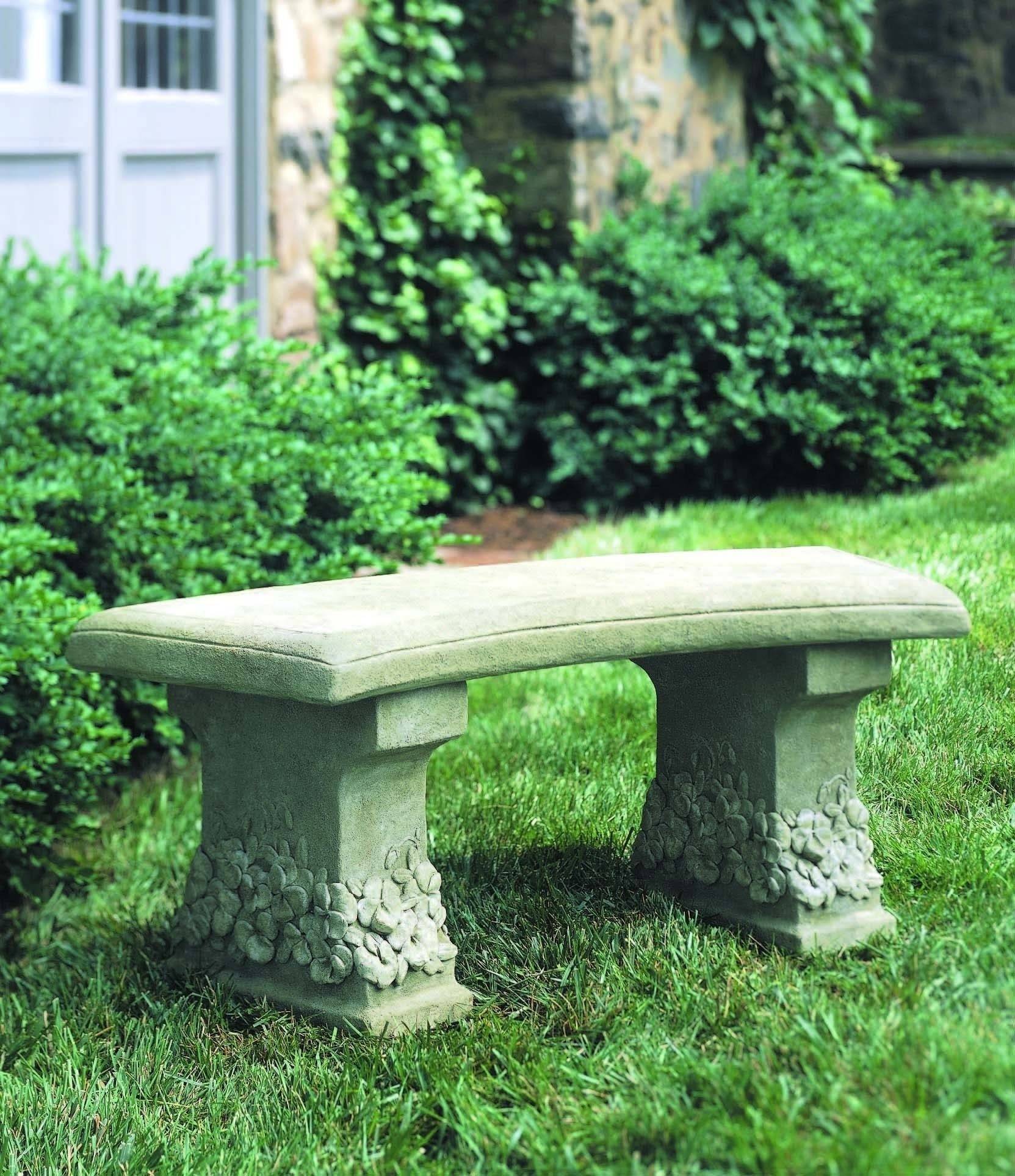 20 Cast Stone Benches Garden Ideas To Consider | SharonSable