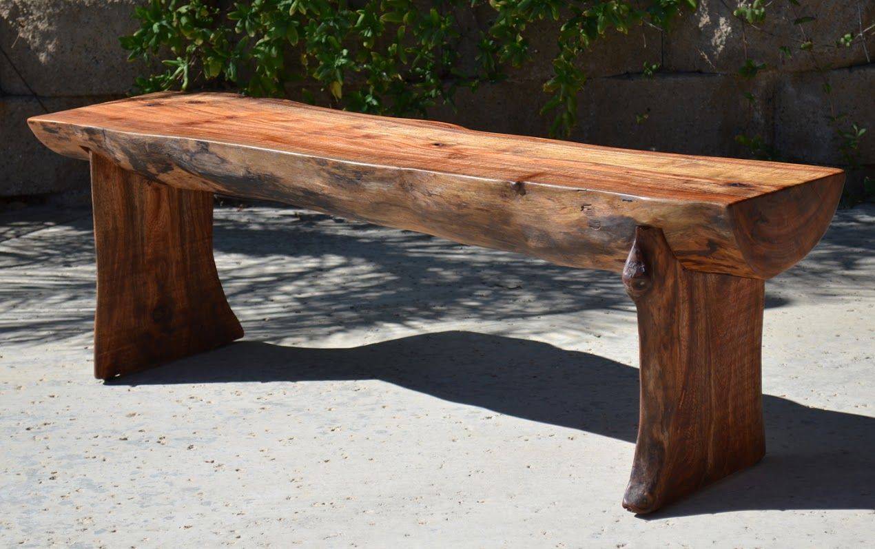 Reclaimed Scaffold Board Rustic Chunky Wood Bench