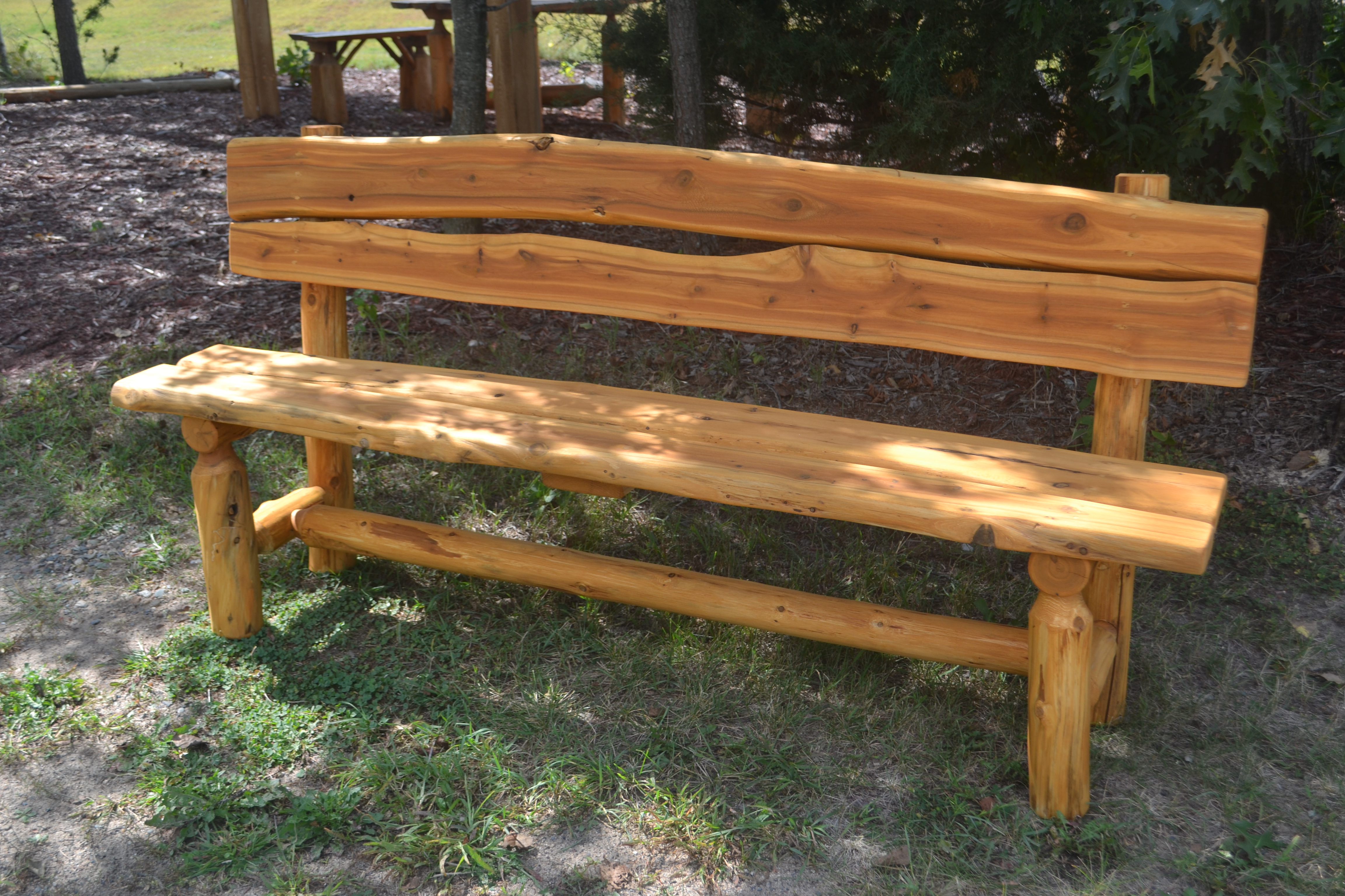 Rustic Wood Outdoor Bench Abodeacious