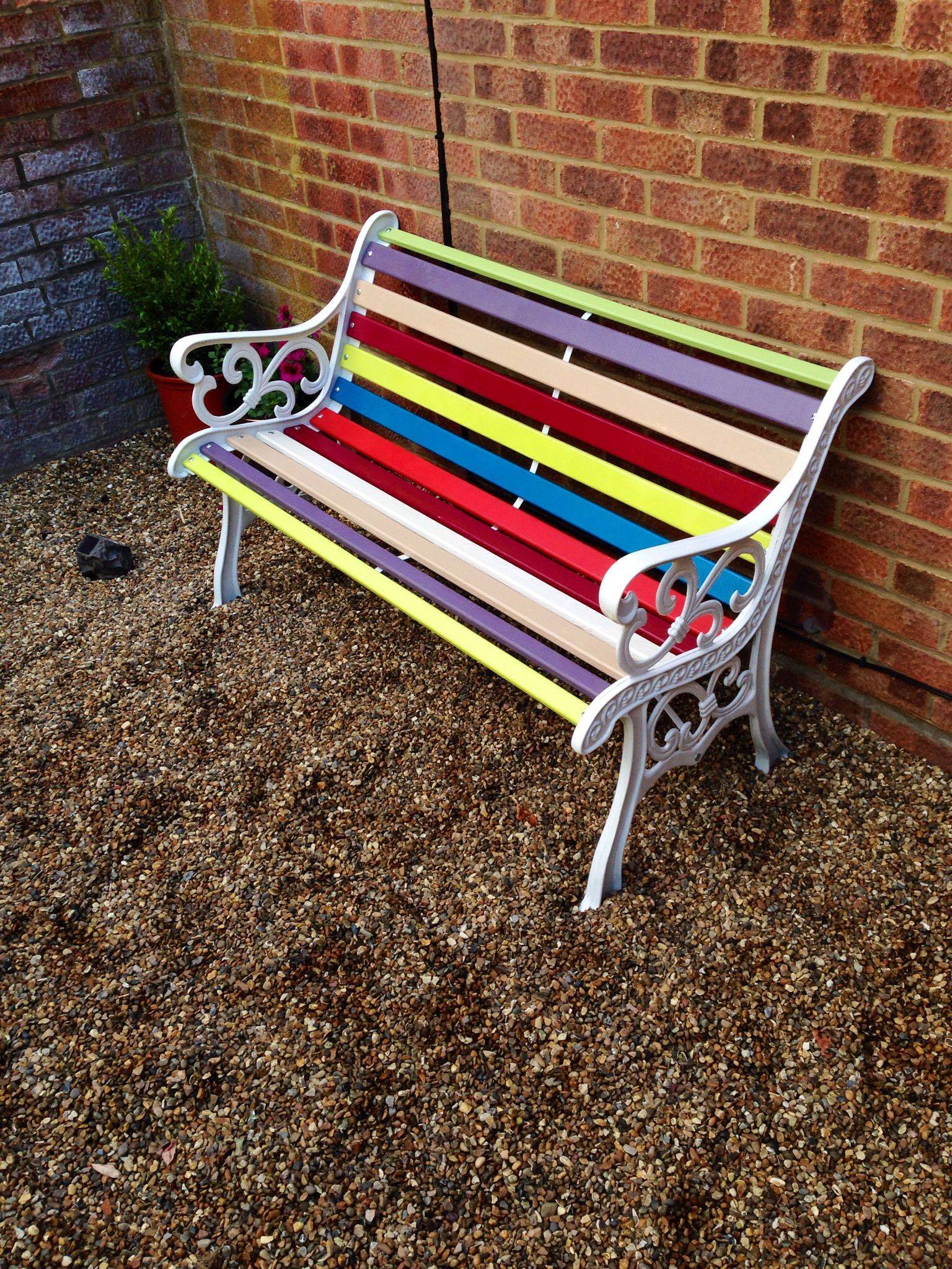 23 Garden Bench Painting Ideas For This Year Sharonsable