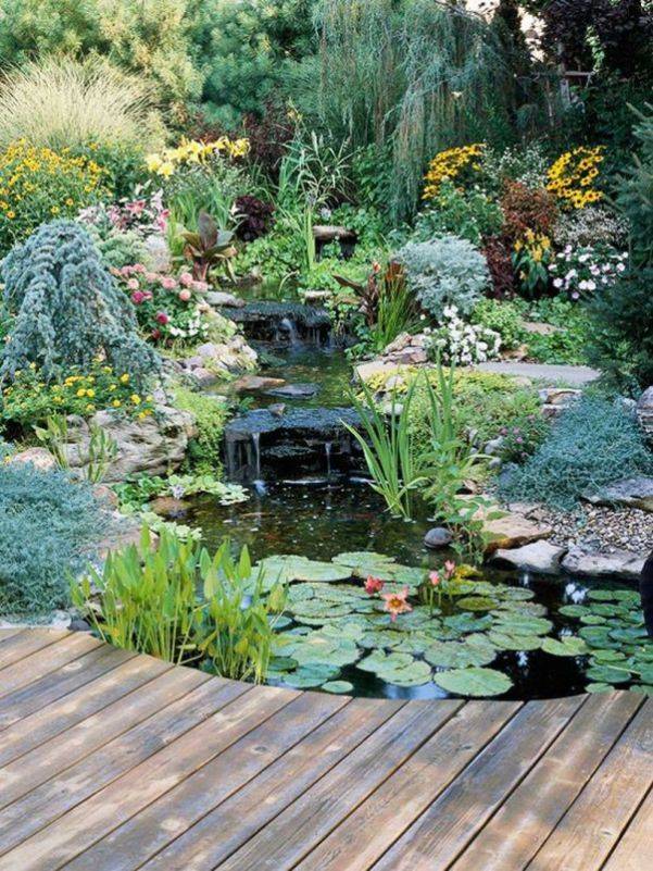 Beautiful Backyard Ponds And Water Garden Landscaping Ideas