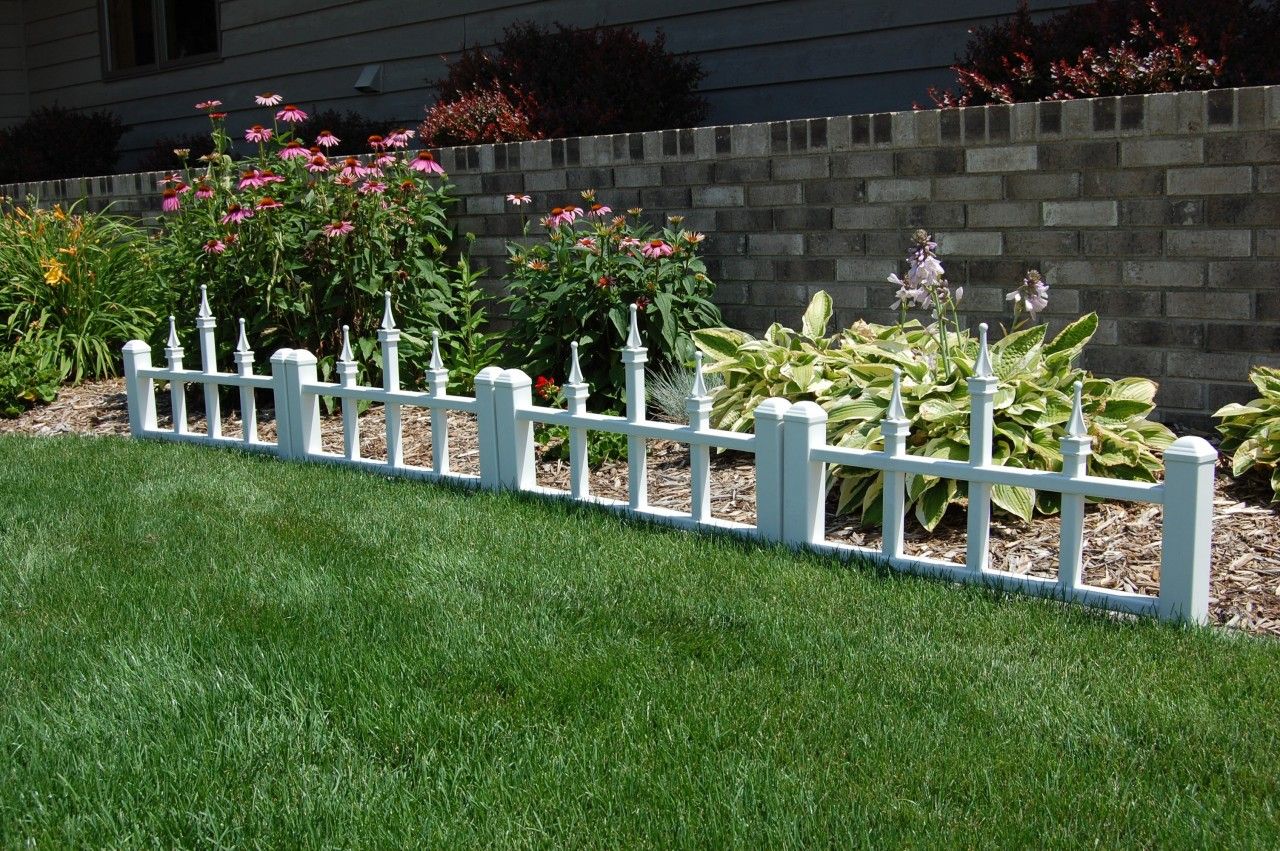 Pcs Plastic Round Pile Decorative Fence Edging Border Nursery Garden