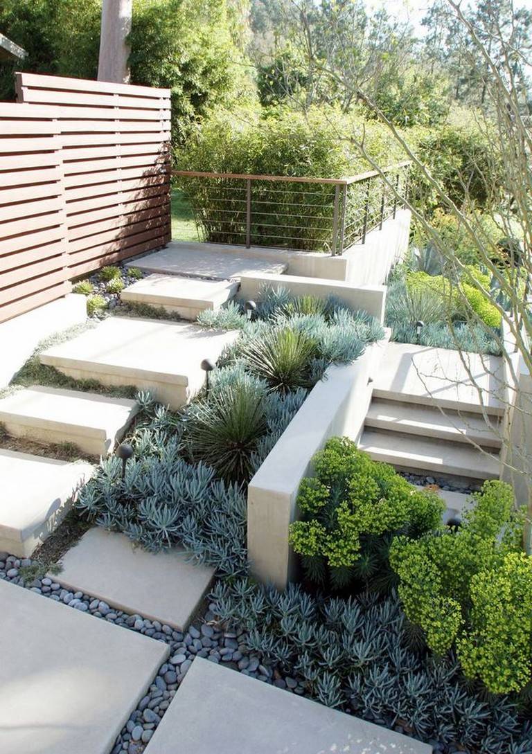 Beautiful Front Yard Rock Garden Landscaping Design Ideas