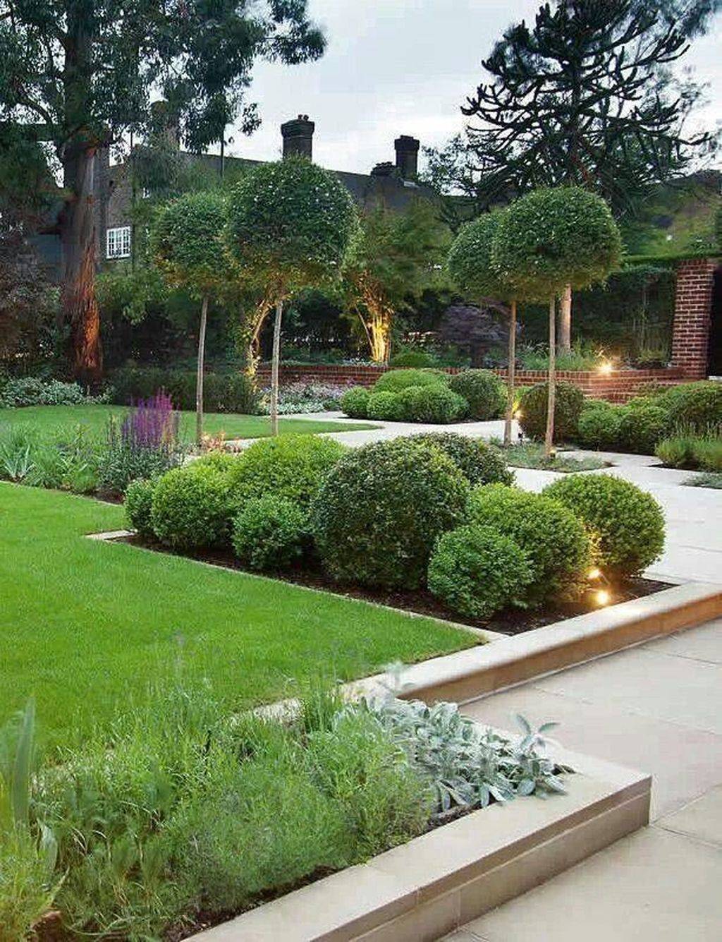 Beautiful Front Yards And Backyard Evergreen Garden Design Ideas