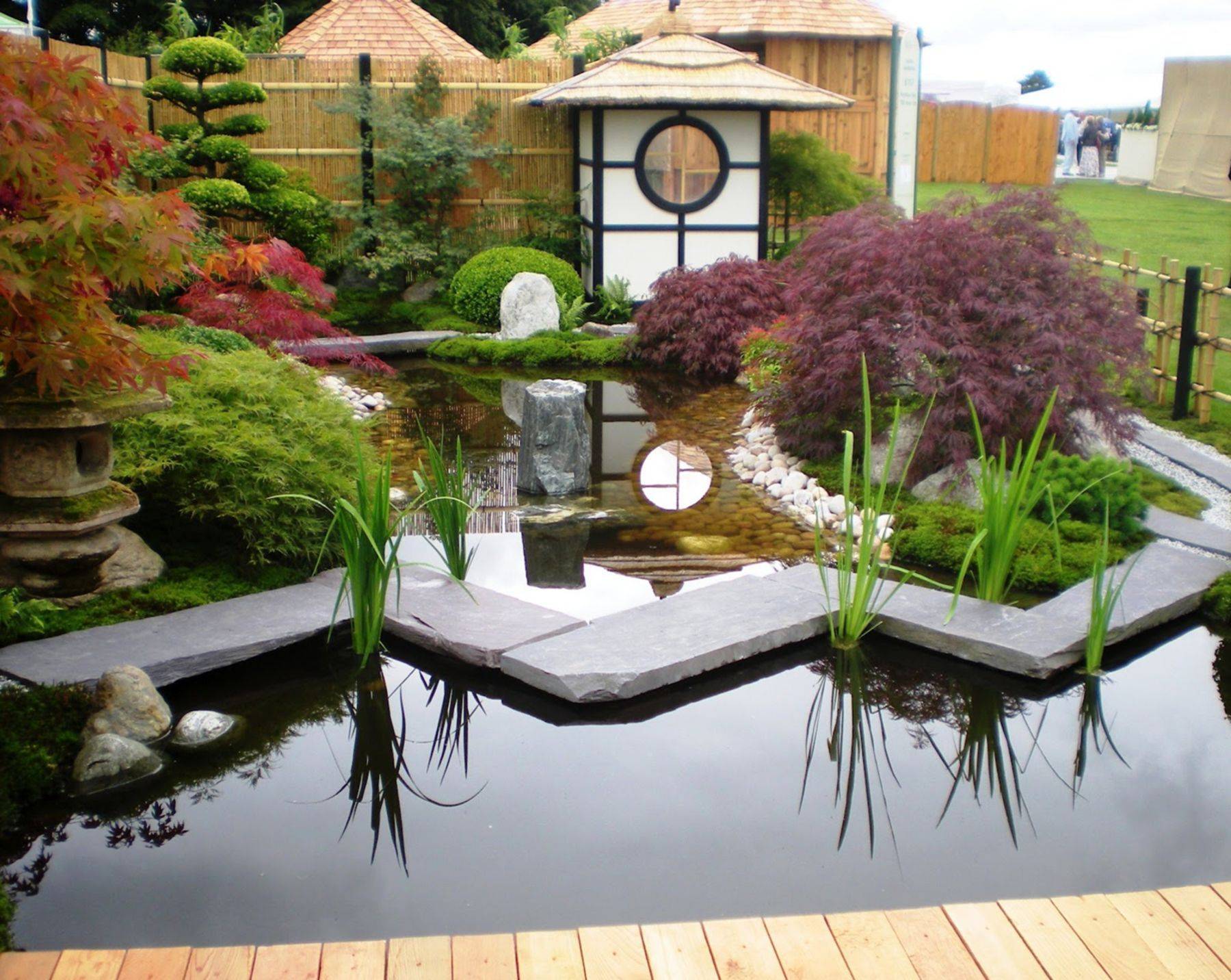 Japanese Water Garden Landscape Japanese Garden Pond Formal Koi