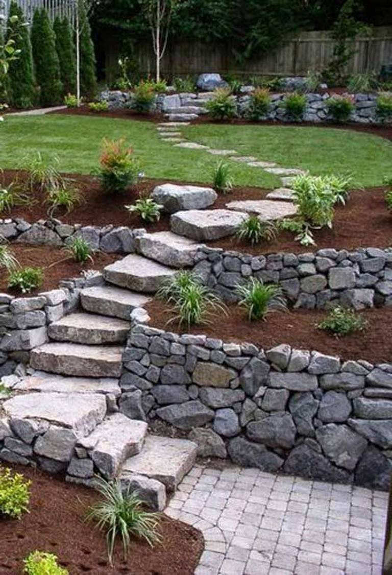 20 Stone Garden Wall Ideas To Try This Year | SharonSable