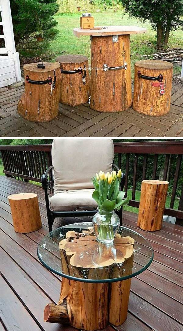 Diy Tree Log Ideas