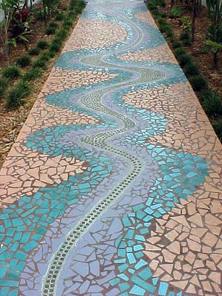 Magnificent Diy Mosaic Garden Path Decorations