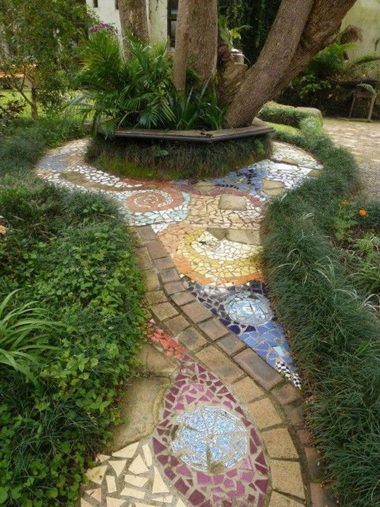 Mosaic Garden Path Ideas