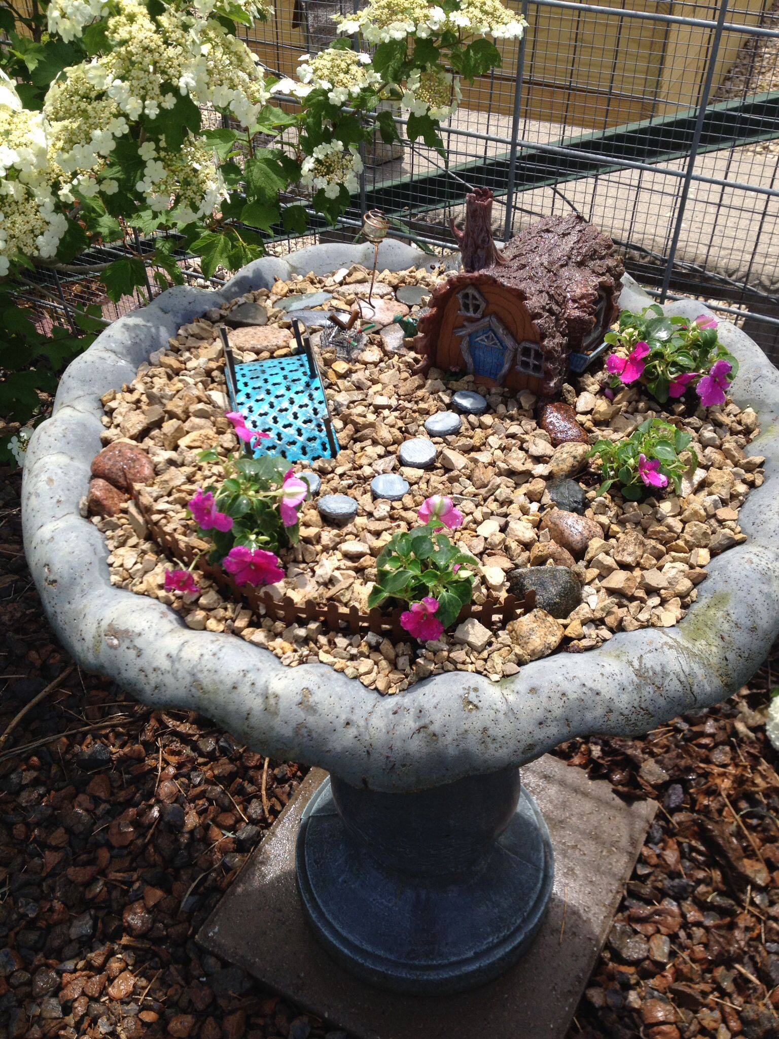 16 Fairy Garden Bird Bath Ideas You Must Look | SharonSable