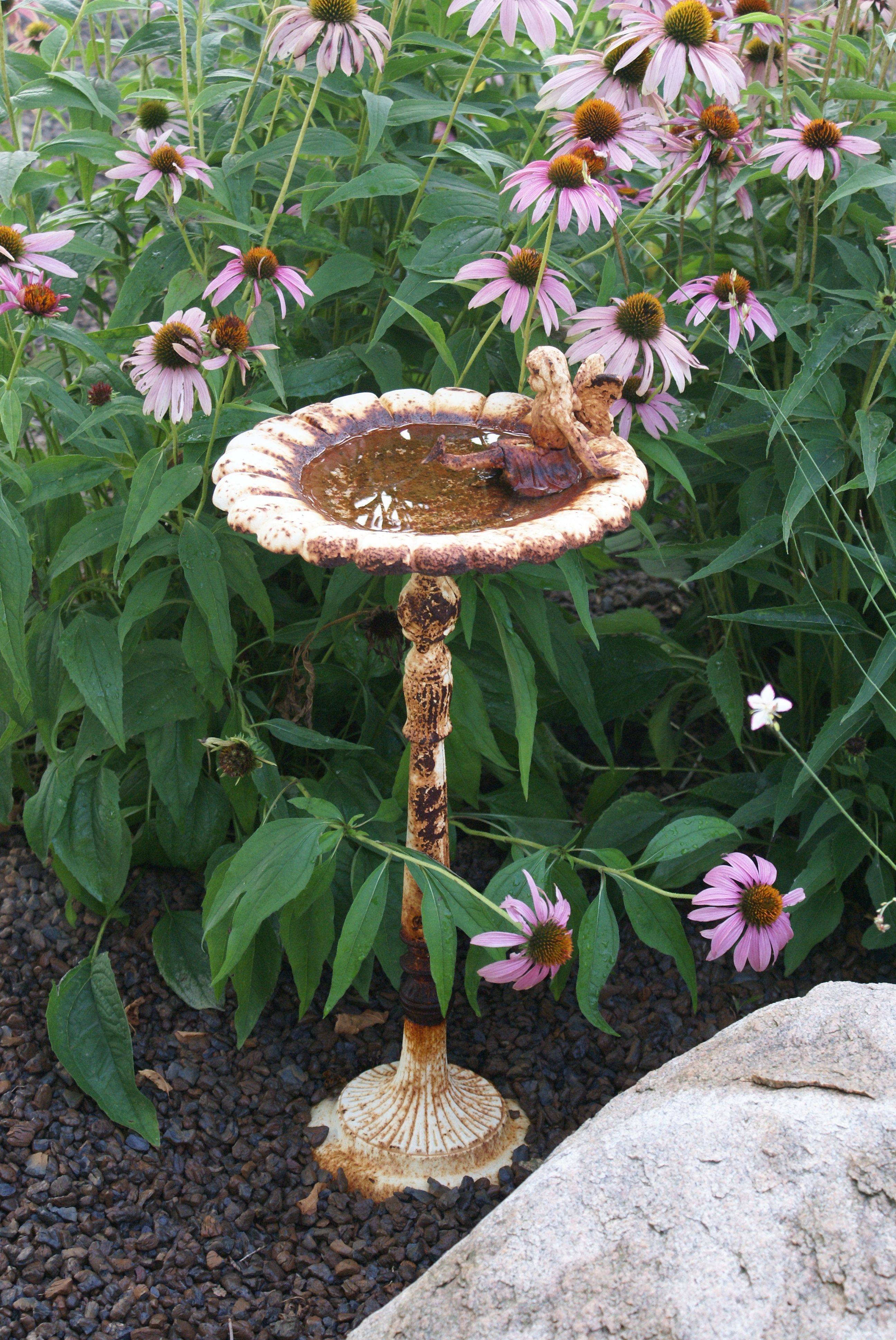 16 Fairy Garden Bird Bath Ideas You Must Look | SharonSable