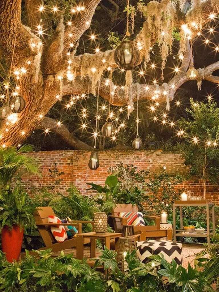 21 Garden Fairy Lights Ideas You Should Check | SharonSable