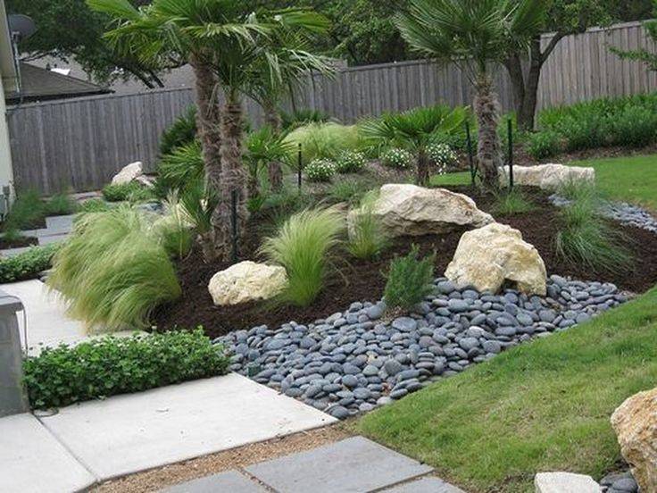 Cool Front Yard Rock Garden Landscaping Ideas