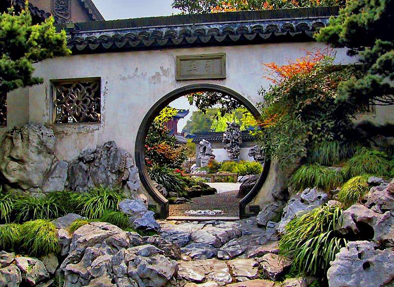 23 Chinese Garden Gate Ideas To Consider SharonSable   Unbelievable 20  Moongate Garden Ideas Marvelous Garden Moon Gate   9296 